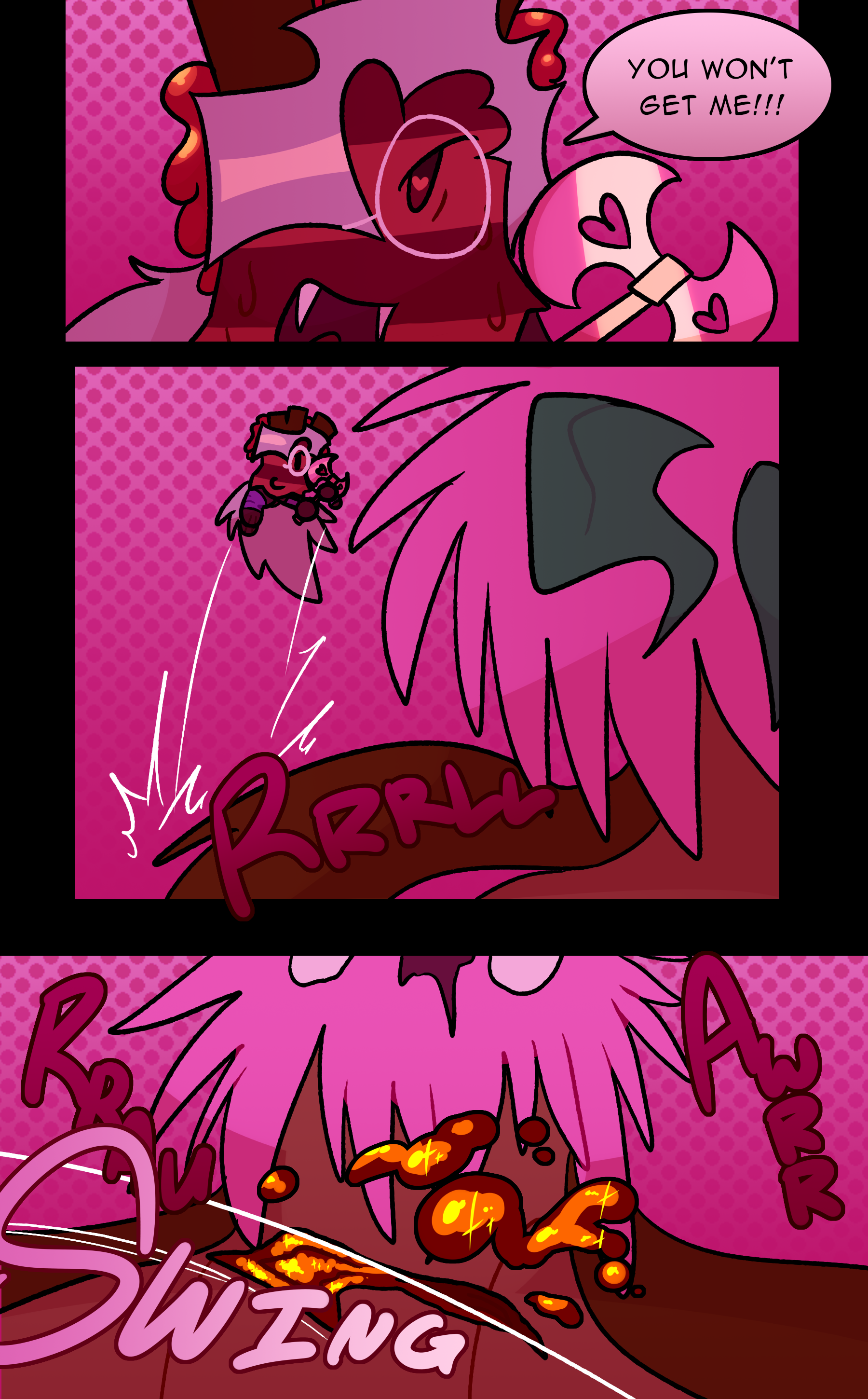 RUTH: You won't get me!!! (RRRLL RRAU) (SWING) (AWRR)